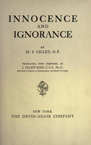 Innocence and ignorance