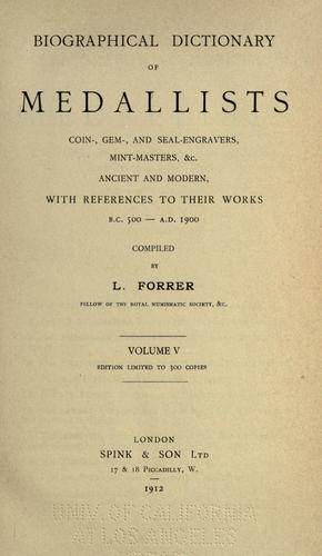 Biographical dictionary of medallists