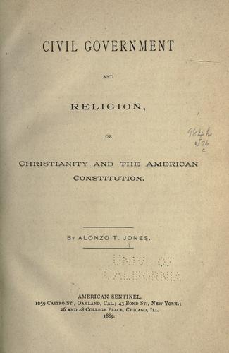 Civil government and religion