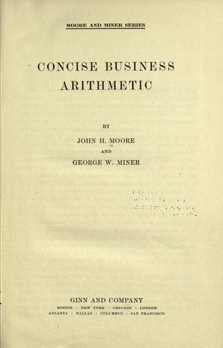 Concise business arithmetic