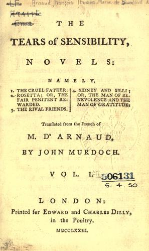 The tears of sensibility, novels