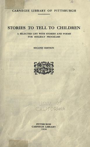 Stories to tell the children