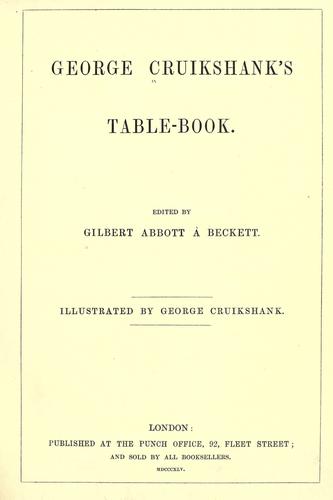 George Cruikshank's Table-book