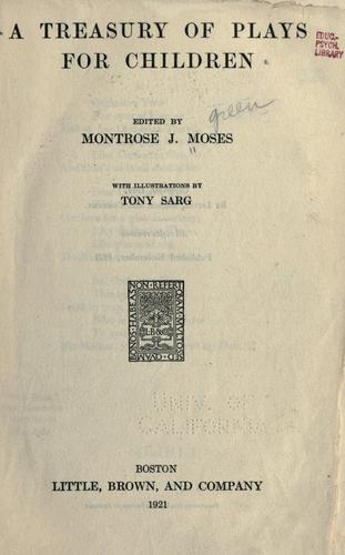 A treasury of plays for children