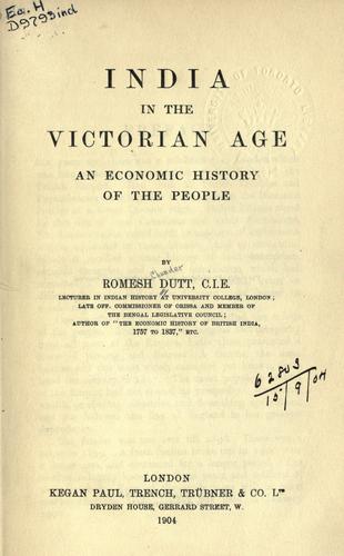 India in the Victorian age