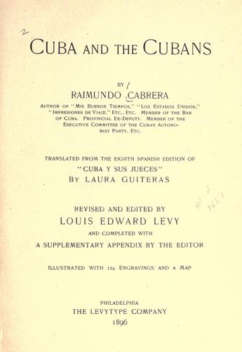 Cuba and the Cubans