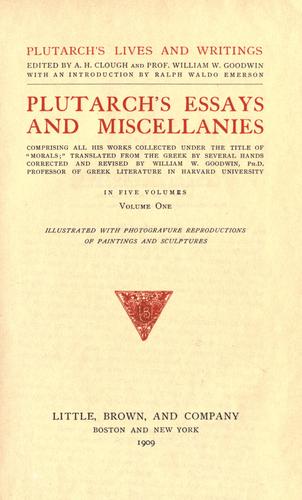 Plutarch's essays and miscellanies