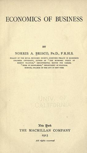 Economics of business