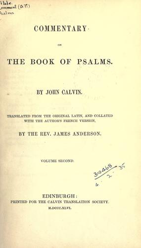 Commentary on the Book of Psalms