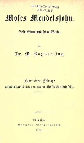 Moses Mendelssohn