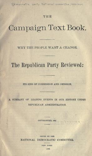 The campaign text book