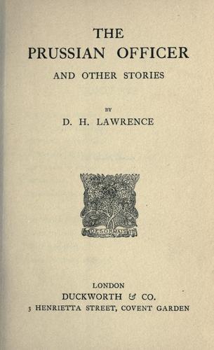 The Prussian Officer and Other Stories