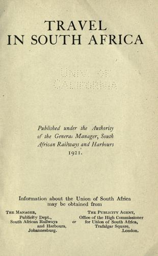 Travel in South Africa