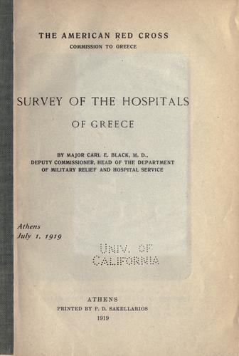 Survey of the hospitals of Greece