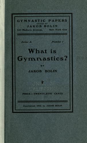 What is gymnastics?