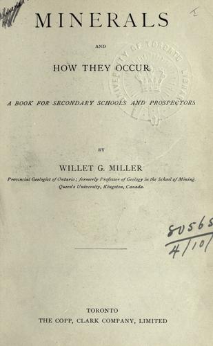 Minerals and how they occur