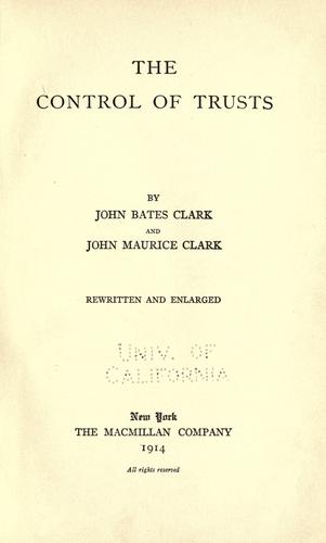 The control of trusts