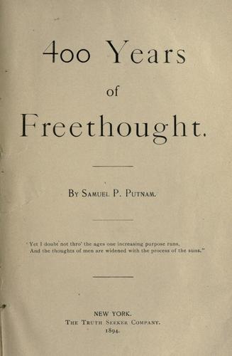 400 years of freethought