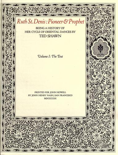 Ruth St. Denis