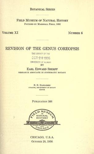 Revision of the genus Coreopsis