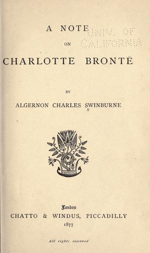 A note on Charlotte Brontë