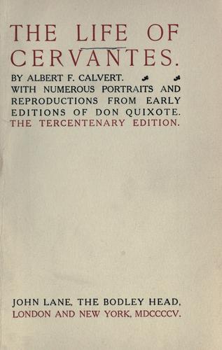 The life of Cervantes