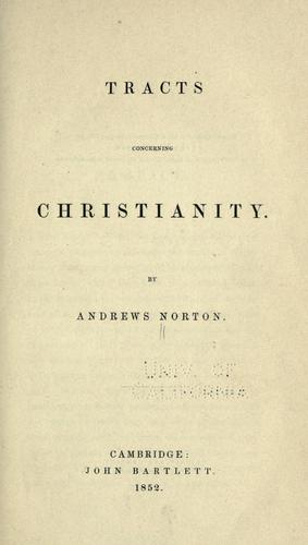 Tracts concerning Christianity