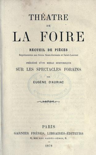 Théâtre de la foire