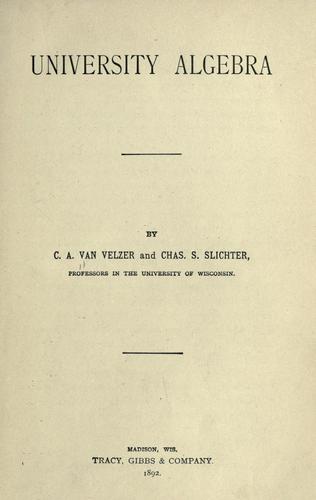 University algebra