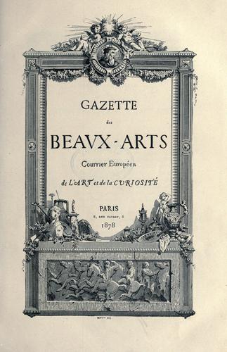Gazette des beaux-arts.