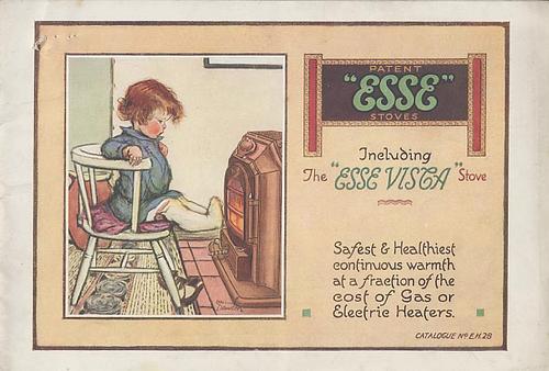 Patent ESSE Stoves,  including the ESSE VISTA Stove