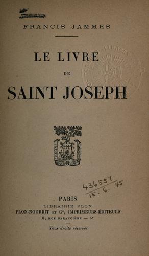 Le livre de Saint Joseph