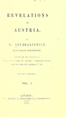 Revelations of Austria