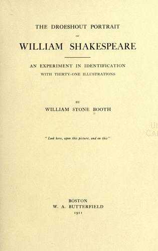 The Droeshout portrait of William Shakespeare