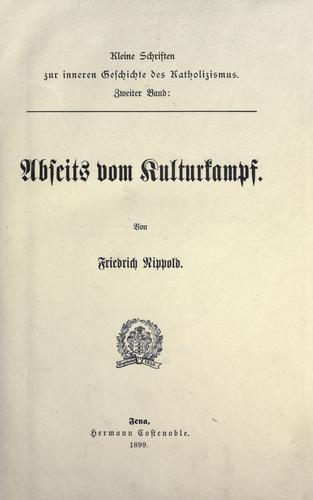 Abseits vom Kulturkampf