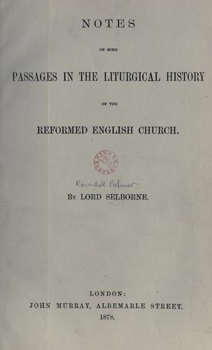 Notes on some passages in the liturgical history of the Reformed English Church