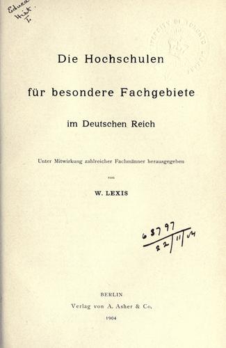 Das Unterrichtswesen im Deutschen Reich