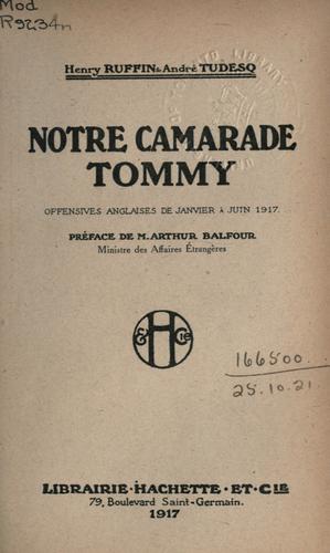 Notre camarade Tommy