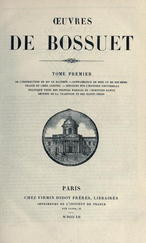 uvres de Bossuet