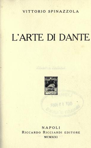 L' arte di Dante