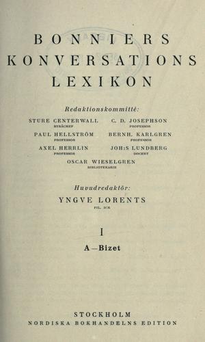 Bonniers konversations lexikon