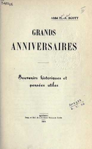 Grands anniversaires