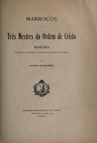 Marrocos e três mestres da Ordem de Cristo
