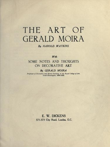 The art of Gerald Moira