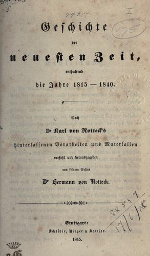Geschichte der neuesten Zeit