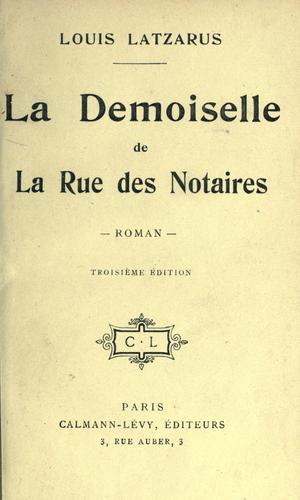 La demoiselle de la rue des Notaires
