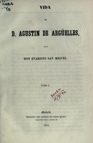 Vida de D. Agustin de Argüelles
