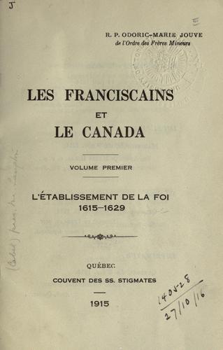 Les Franciscains et le Canada