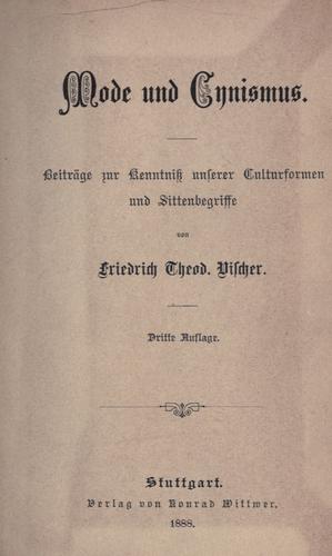 Mode und Cynismus