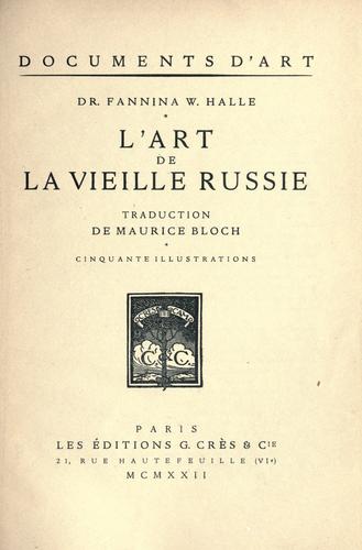 L' art de la vieille Russie